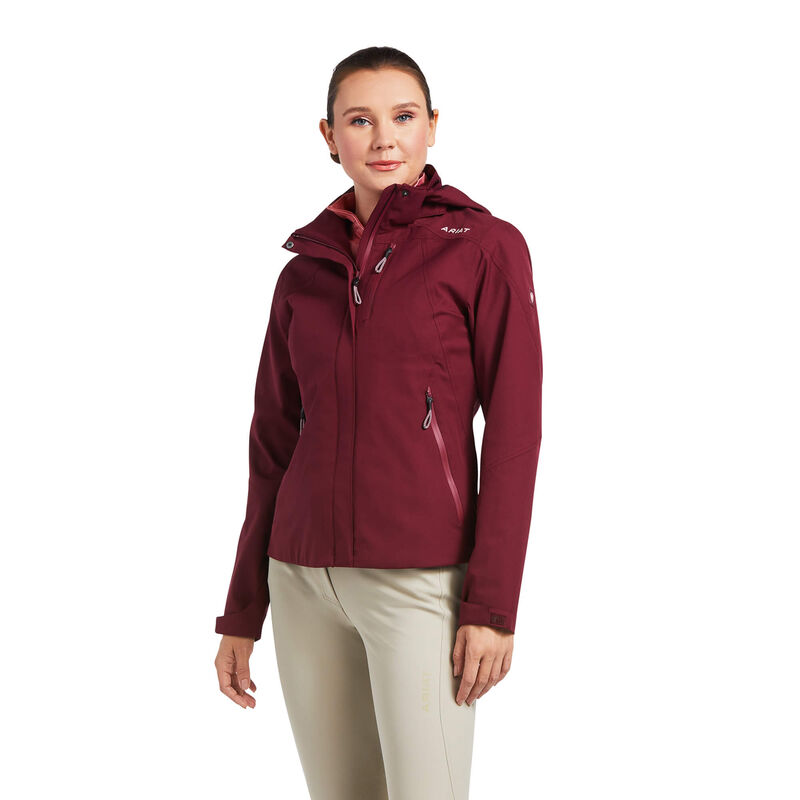 Chaqueta Ariat Coastal Waterproof Rojas Mujer - Chile 915-RBWYCP